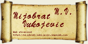 Mijobrat Vukojević vizit kartica